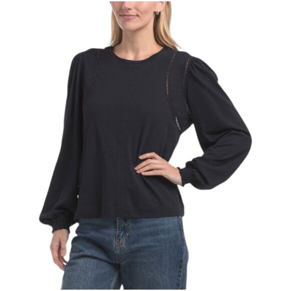 DEMOCRACY Long Sleeve Crew Neck Knit Top - Picture 1 of 2